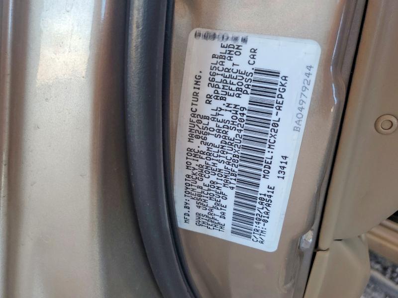 Продаж на аукціоні авто 2002 Toyota Avalon, vin: 4T1BF28BX2U242049, номер лоту: 58842186