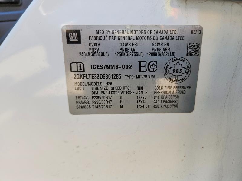 Продажа на аукционе авто 2013 Gmc Terrain, vin: 2GKFLTE33D6301286, номер лота: 58713256
