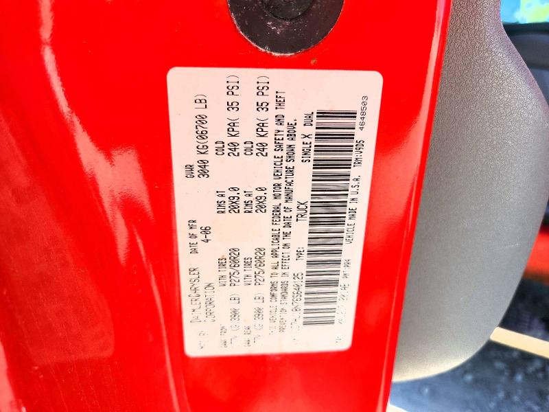 Продажа на аукционе авто 2006 Dodge Ram 1500, vin: 1D7HU18N76S640125, номер лота: 57768386