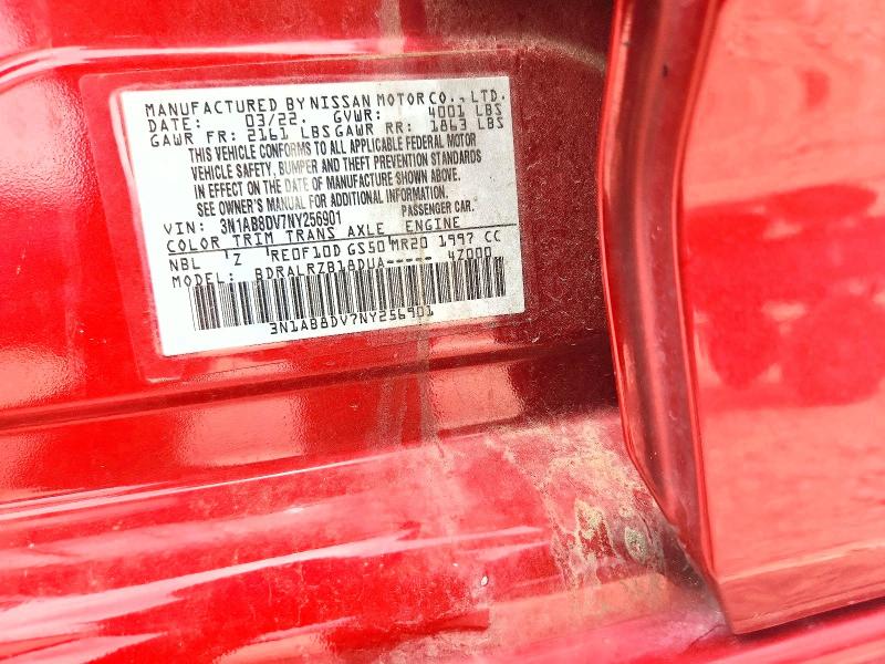 Продаж на аукціоні авто 2022 Nissan Sentra, vin: 3N1AB8DV7NY256901, номер лоту: 56446326
