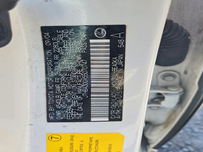 Продаж на аукціоні авто 2005 Lexus Es, vin: JTHBA30GX55070747, номер лоту: 55025396