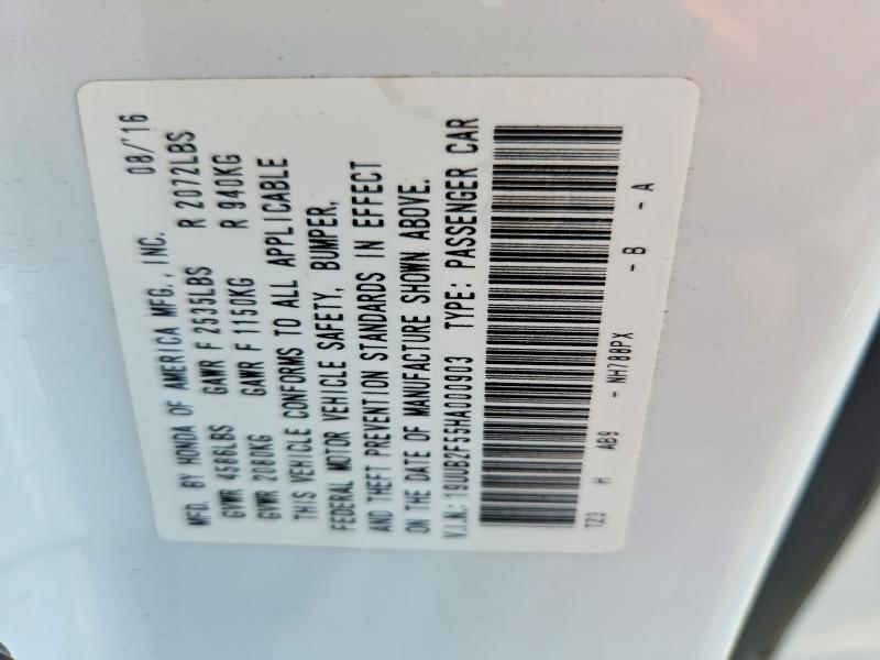 Aukcja sprzedaży 2017 Acura Tlx, vin: 19UUB2F55HA000903, numer aukcji: 56675816