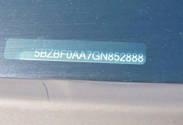 59002936 :رقم المزاد ، 5BZBF0AA7GN852888 vin ، 2016 Nissan Nv مزاد بيع