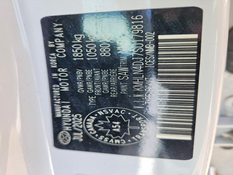 2025 Hyundai Elantra მანქანა იყიდება აუქციონზე, vin: KMHLN4DJ7SU179816, აუქციონის ნომერი: 55589176