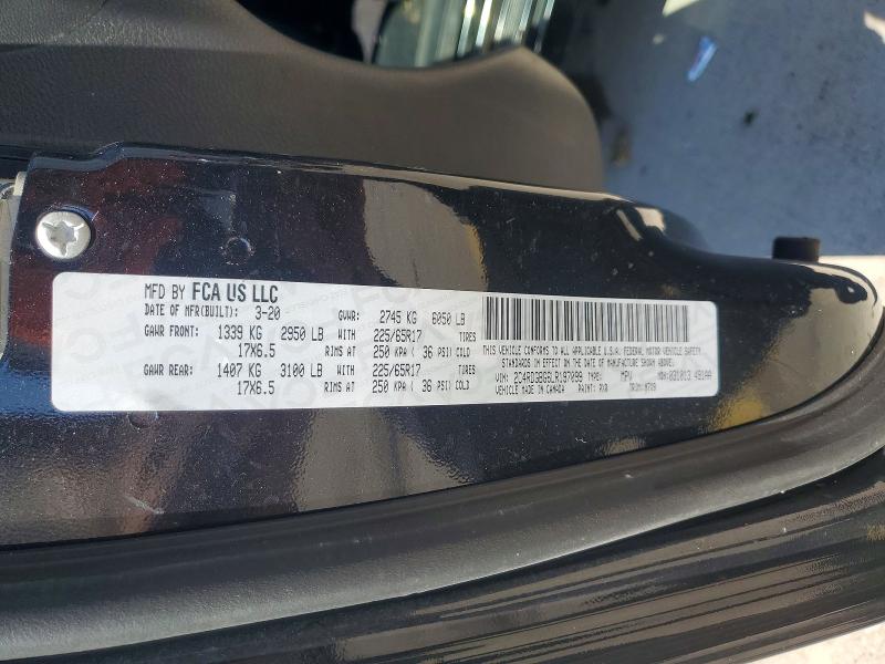2020 Dodge Grand Caravan მანქანა იყიდება აუქციონზე, vin: 2C4RDGBG6LR197099, აუქციონის ნომერი: 56724826