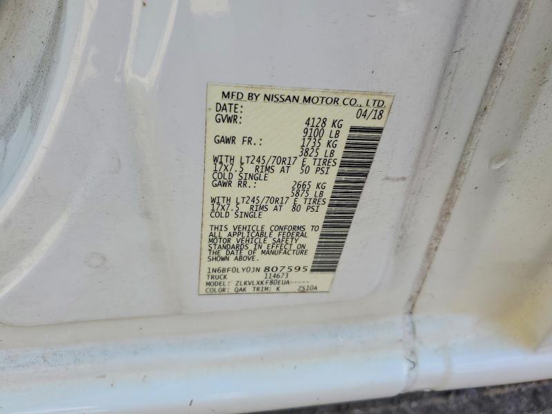 Продажа на аукционе авто 2018 Nissan Nv, vin: 1N6BF0LY0JN807595, номер лота: 57543466