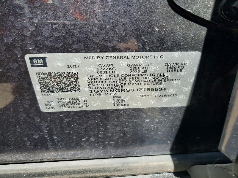 Aukcja sprzedaży 2018 Cadillac Xt5, vin: 1GYKNGRS0JZ155534, numer aukcji: 55720976