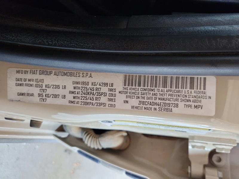 Aukcja sprzedaży 2014 Fiat 500l, vin: ZFBCFADH4EZ019738, numer aukcji: 57099606