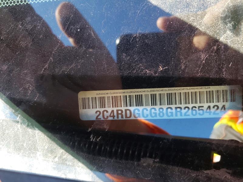56376346 :رقم المزاد ، 2C4RDGCG8GR265424 vin ، 2016 Dodge Grand Caravan مزاد بيع