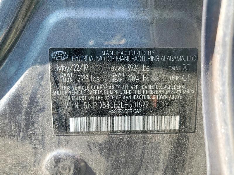 Aukcja sprzedaży 2020 Hyundai Elantra, vin: 5NPD84LF2LH501822, numer aukcji: 57111346