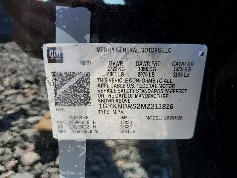 Aukcja sprzedaży 2021 Cadillac Xt5, vin: 1GYKNDRS2MZ211816, numer aukcji: 55925486