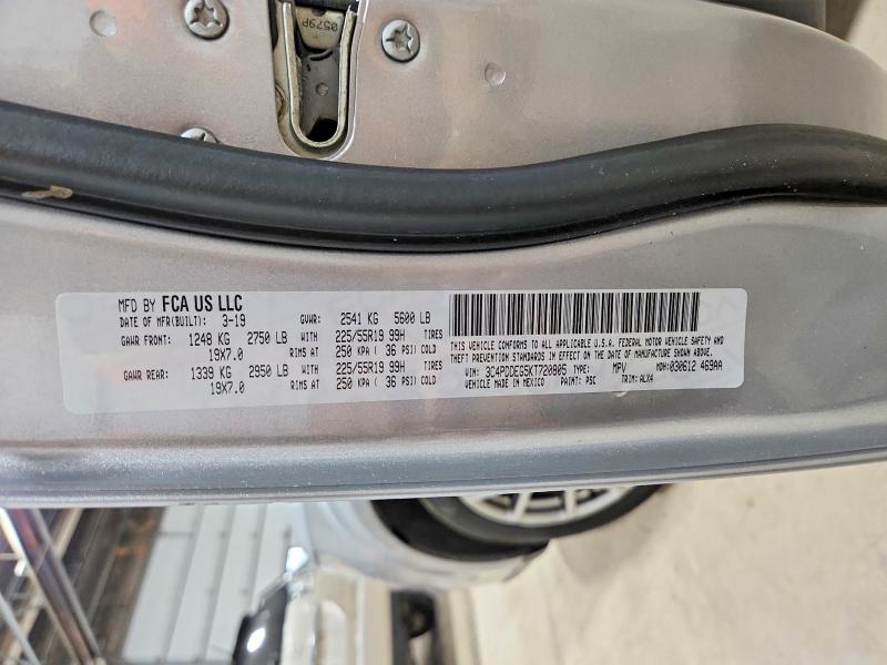2019 Dodge Journey მანქანა იყიდება აუქციონზე, vin: 3C4PDDEG5KT720805, აუქციონის ნომერი: 57837466