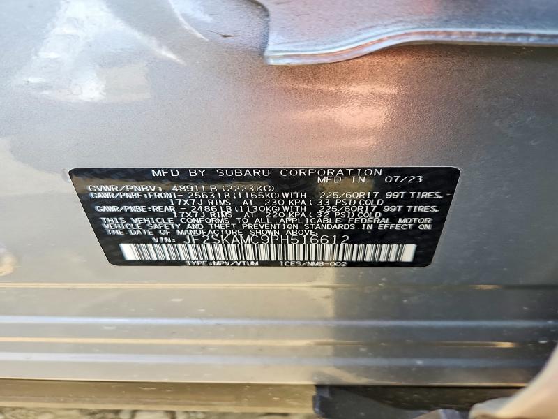 Aukcja sprzedaży 2023 Subaru Forester, vin: JF2SKAMC9PH516612, numer aukcji: 56240416