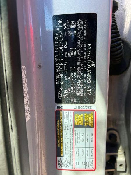 55997106 :رقم المزاد ، KNDPMCAC4L7732074 vin ، 2020 Kia Sportage مزاد بيع