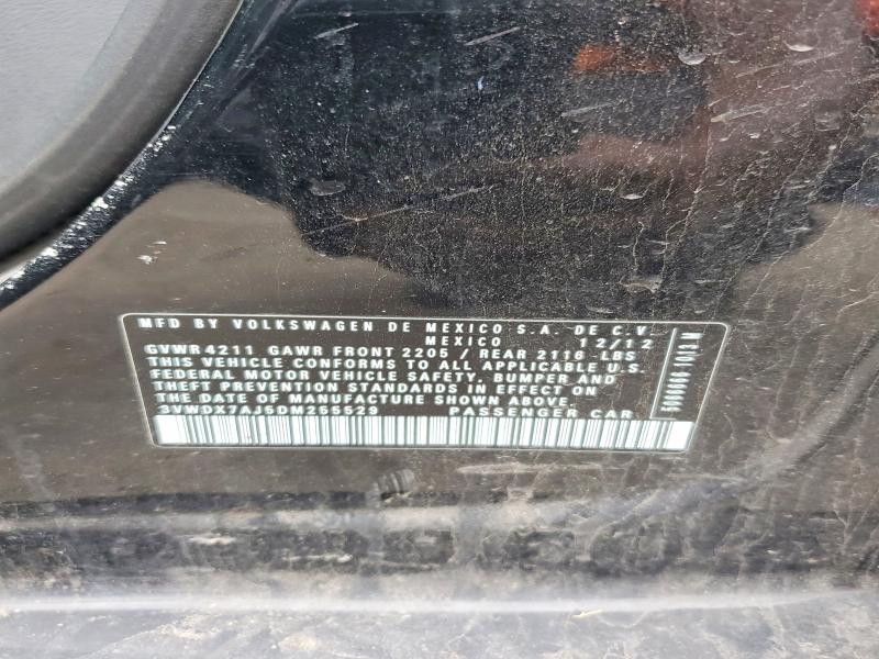 Aukcja sprzedaży 2013 Volkswagen Jetta, vin: 3VWDX7AJ5DM255529, numer aukcji: 58724206