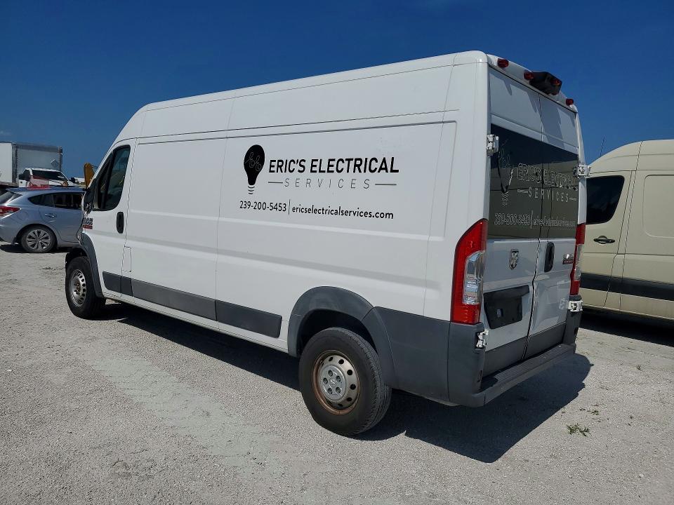 58981416 :رقم المزاد ، 3C6TRVDG9HE527956 vin ، 2017 Ram Promaster 2500 مزاد بيع