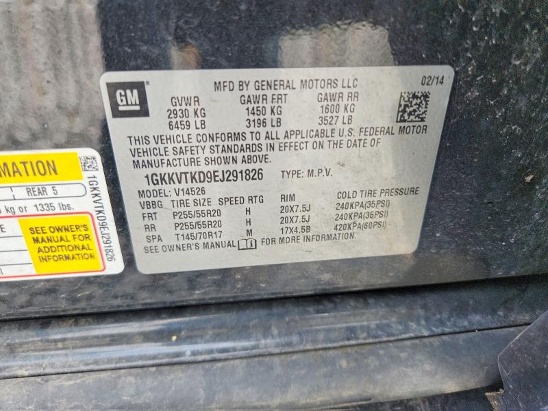 Продажа на аукционе авто 2014 Gmc Acadia, vin: 1GKKVTKD9EJ291826, номер лота: 56263306