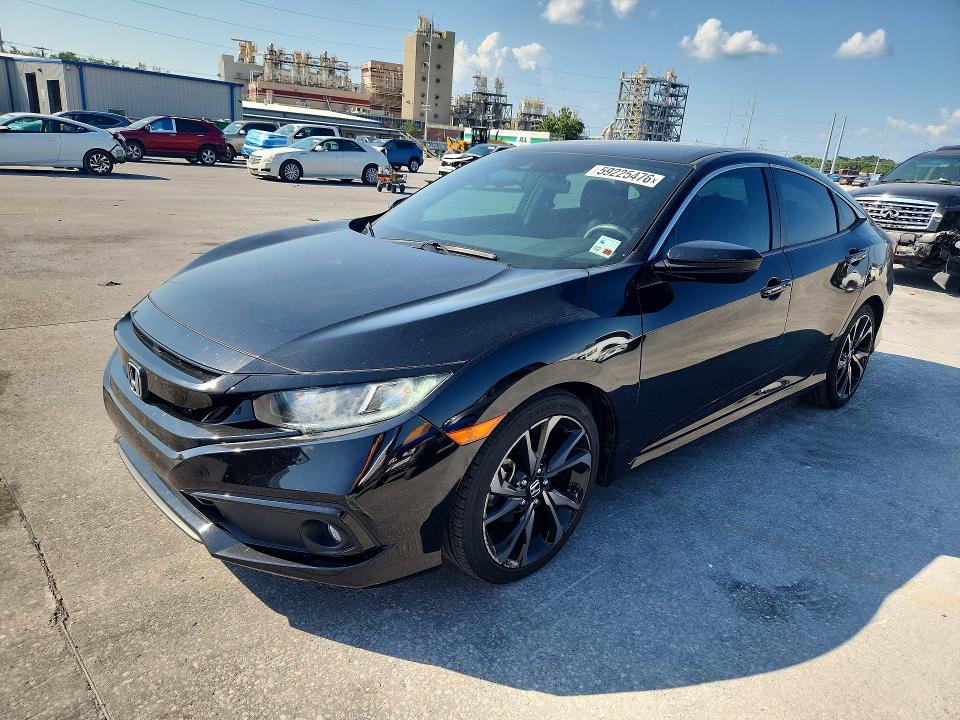 59225476 :رقم المزاد ، 2HGFC2F88LH598740 vin ، 2020 Honda Civic مزاد بيع