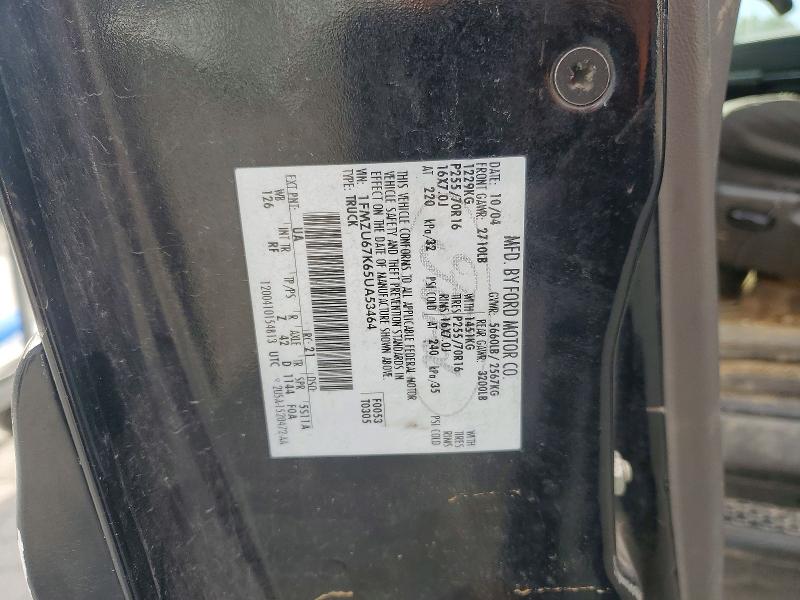 2005 Ford Explorer Sport Trac მანქანა იყიდება აუქციონზე, vin: 1FMZU67K65UA53464, აუქციონის ნომერი: 57222296