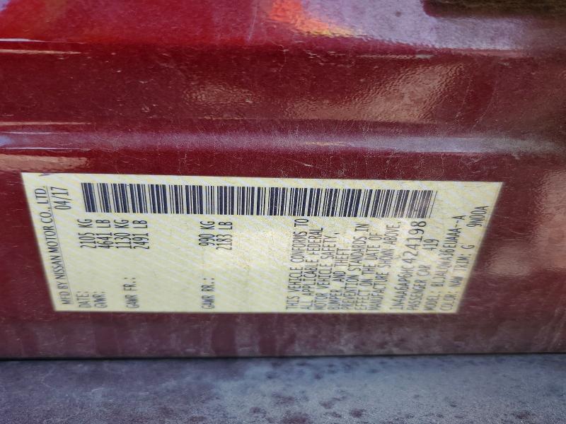 Продажа на аукционе авто 2017 Nissan Maxima, vin: 1N4AA6AP6HC424198, номер лота: 58130506