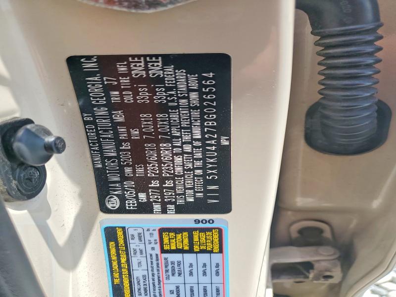 Продаж на аукціоні авто 2011 Kia Sorento, vin: 5XYKU4A27BG026564, номер лоту: 57368886