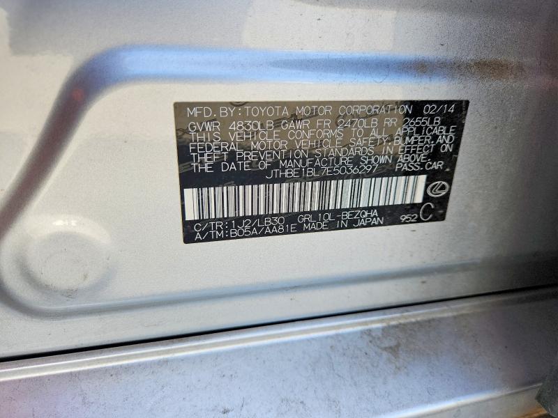 Aukcja sprzedaży 2014 Lexus Gs, vin: JTHBE1BL7E5036297, numer aukcji: 56660586