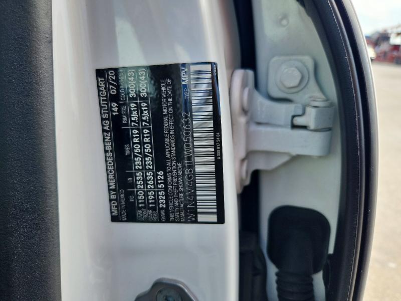 58835796 :رقم المزاد ، W1N4M4GB1LW050632 vin ، 2020 Mercedes-benz Glb مزاد بيع