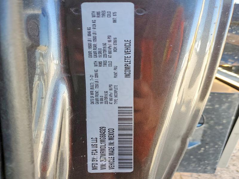 2021 Ram 5500 მანქანა იყიდება აუქციონზე, vin: 3C7WRMDL1MG684329, აუქციონის ნომერი: 57736066