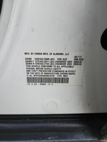 Продажа на аукционе авто 2017 Acura Mdx, vin: 5FRYD3H56HB010732, номер лота: 55860216