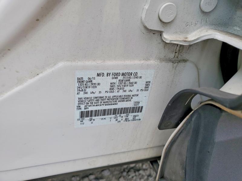 2015 Ford Edge მანქანა იყიდება აუქციონზე, vin: 2FMTK4K97FBB68490, აუქციონის ნომერი: 58587396