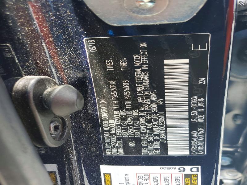 2018 Lexus Gx მანქანა იყიდება აუქციონზე, vin: JTJBM7FXXJ5206101, აუქციონის ნომერი: 57189996
