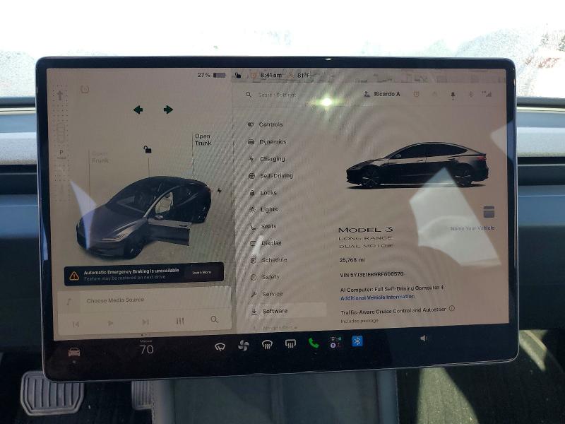 Продажа на аукционе авто 2024 Tesla Model 3, vin: 5YJ3E1EB9RF806576, номер лота: 56852716