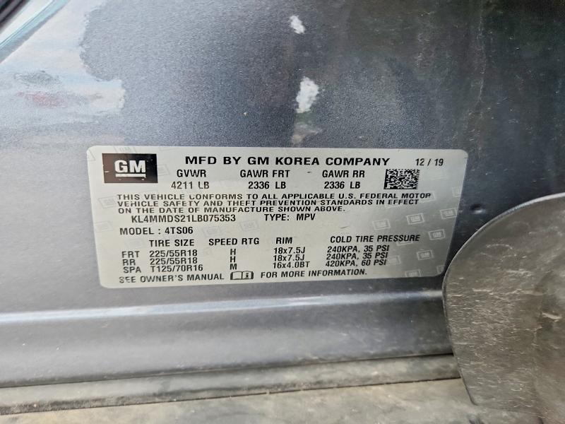 Aukcja sprzedaży 2020 Buick Encore Gx, vin: KL4MMDS21LB075353, numer aukcji: 58192826