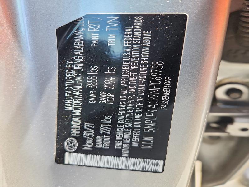 Продаж на аукціоні авто 2022 Hyundai Elantra, vin: 5NPLP4AG9NH069758, номер лоту: 57865476
