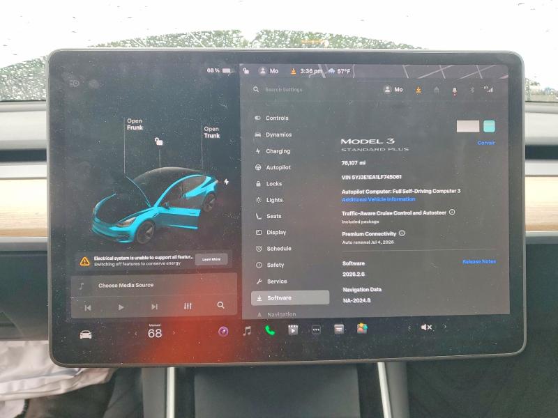 Auction sale of the 2020 Tesla Model 3, vin: 5YJ3E1EA1LF745061, lot number: 56847836