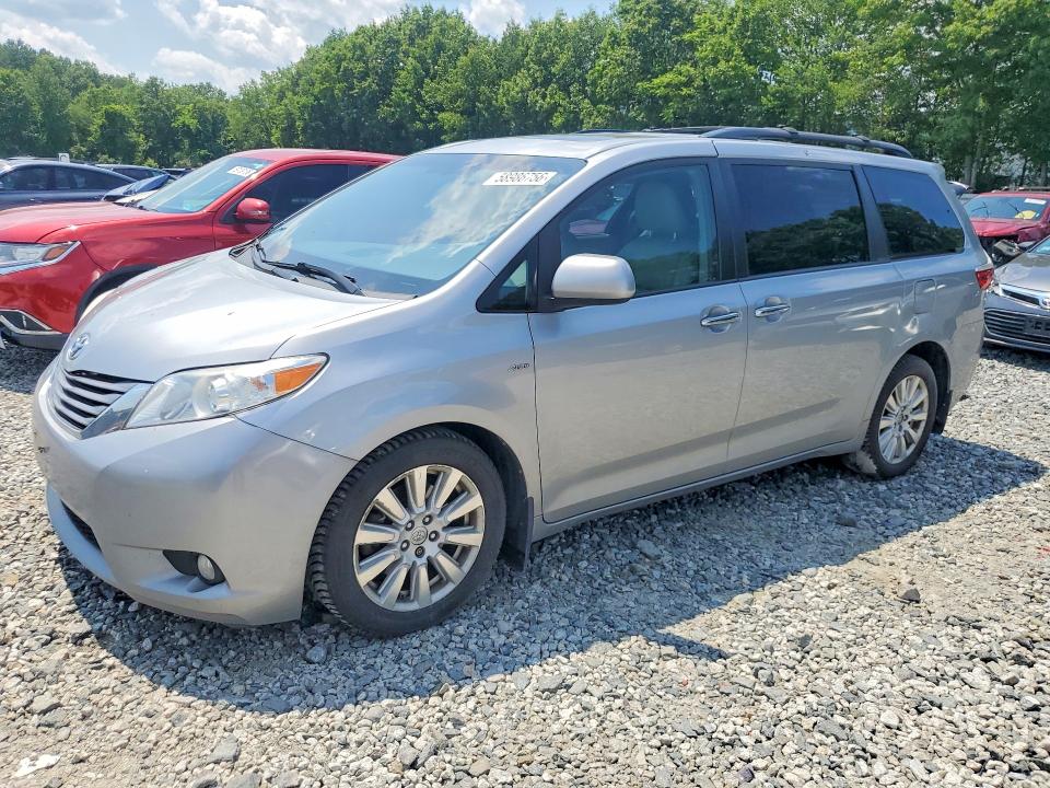 58986756 :رقم المزاد ، 5TDDZ3DCXHS181159 vin ، 2017 Toyota Sienna مزاد بيع