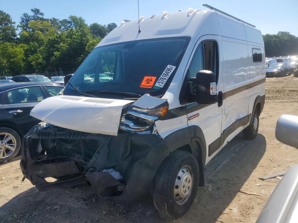 57618496 :رقم المزاد ، 3C6LRVBG5ME539941 vin ، 2021 Ram Promaster 1500 مزاد بيع