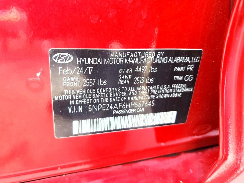 Продаж на аукціоні авто 2017 Hyundai Sonata, vin: 5NPE24AF6HH567645, номер лоту: 58225946