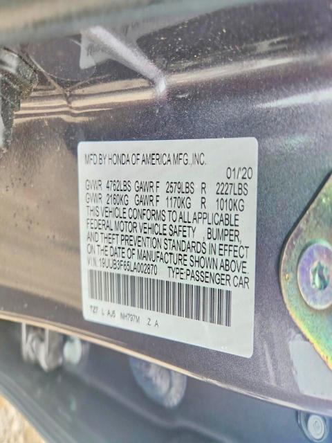 Aukcja sprzedaży 2020 Acura Tlx, vin: 19UUB3F65LA002870, numer aukcji: 57942706