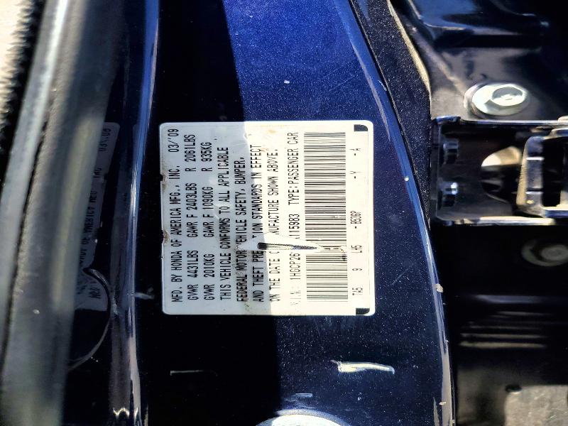 Продажа на аукционе авто 2009 Honda Accord, vin: 1HGCP26809A115983, номер лота: 55906696