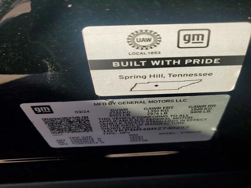 Aukcja sprzedaży 2024 Cadillac Xt6, vin: 1GYKPBR48RZ740257, numer aukcji: 56252246