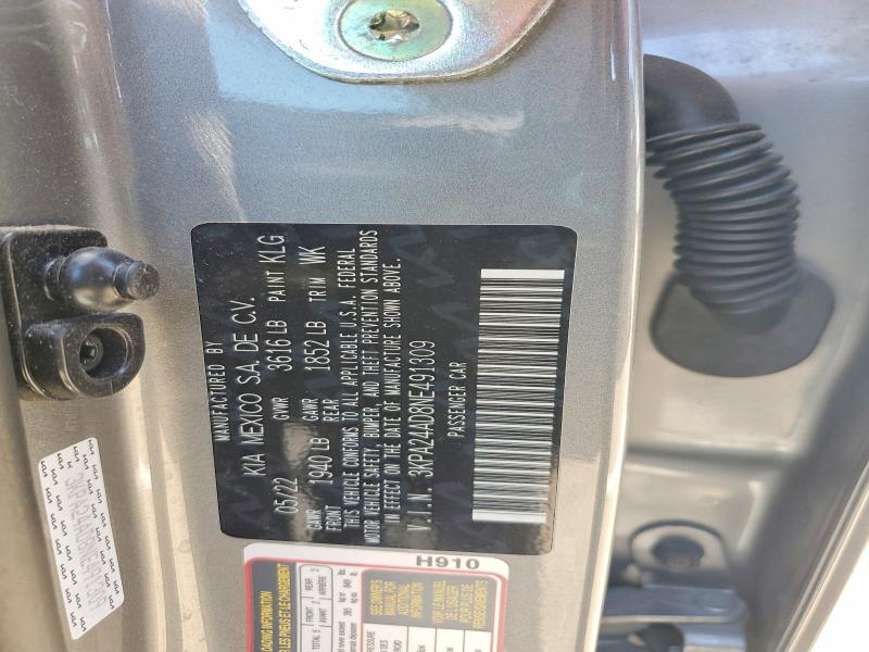 55745136 :رقم المزاد ، 3KPA24AD8NE491309 vin ، 2022 Kia Rio مزاد بيع