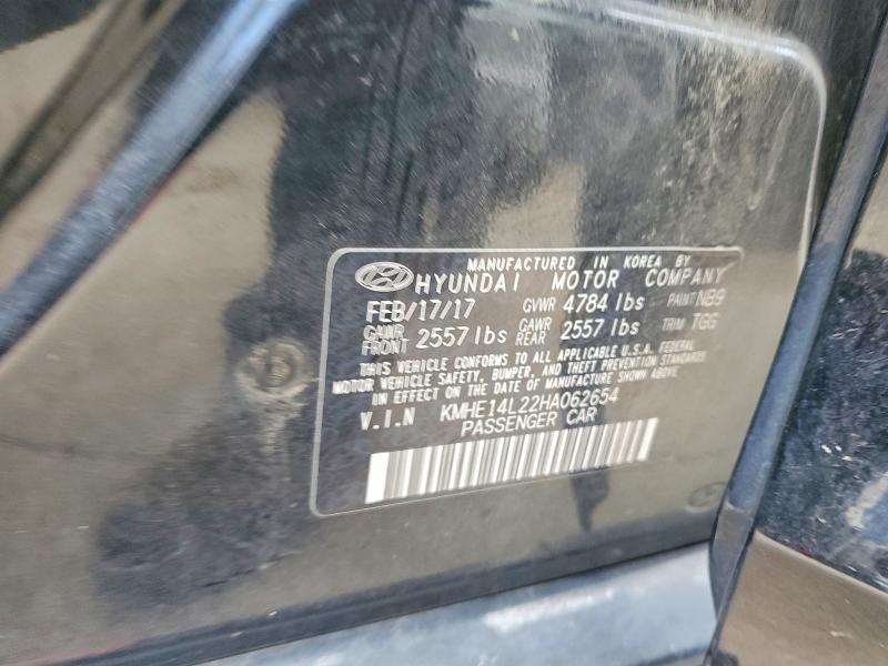58123076 :رقم المزاد ، KMHE14L22HA062654 vin ، 2017 Hyundai Sonata مزاد بيع