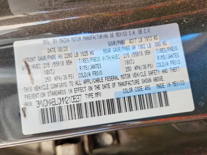 57693786 :رقم المزاد ، 3MVDMABL0MM210537 vin ، 2021 Mazda Cx-30 مزاد بيع