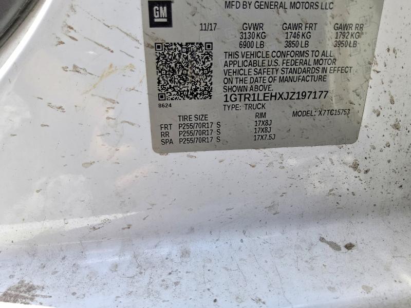 Продаж на аукціоні авто 2018 Gmc Sierra, vin: 1GTR1LEHXJZ197177, номер лоту: 56675726