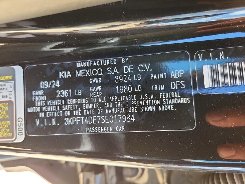Продажа на аукционе авто 2025 Kia K4, vin: 3KPFT4DE7SE017984, номер лота: 57057666
