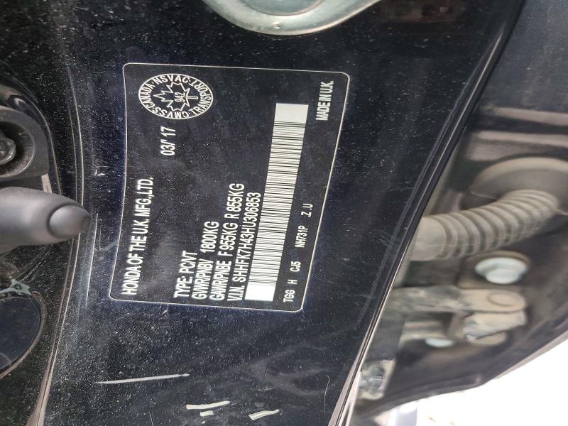 Aukcja sprzedaży 2017 Honda Civic, vin: SHHFK7H43HU306853, numer aukcji: 58742546