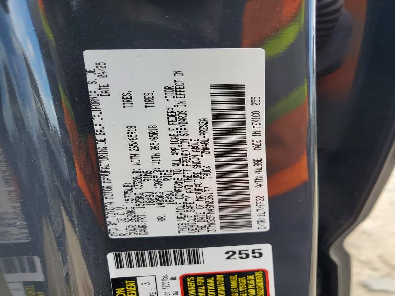 58211316 :رقم المزاد ، 3TMKB5FN4SM036177 vin ، 2025 Toyota Tacoma مزاد بيع