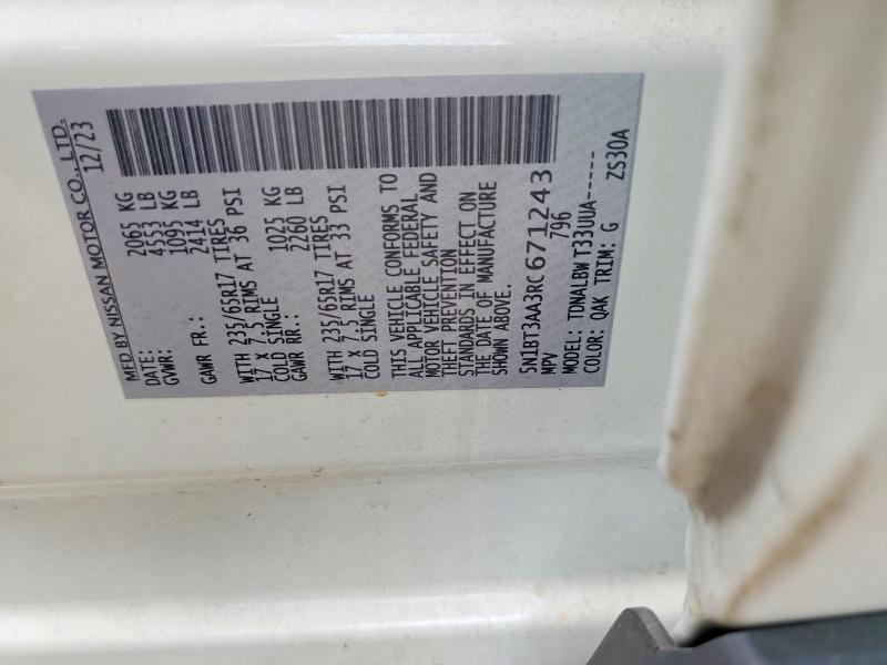 Продажа на аукционе авто 2024 Nissan Rogue, vin: 5N1BT3AA3RC671243, номер лота: 56774976