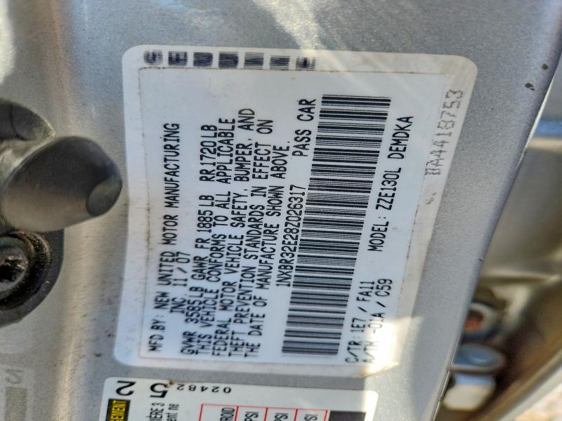 Продаж на аукціоні авто 2008 Toyota Corolla, vin: 1NXBR32E28Z026317, номер лоту: 57707556